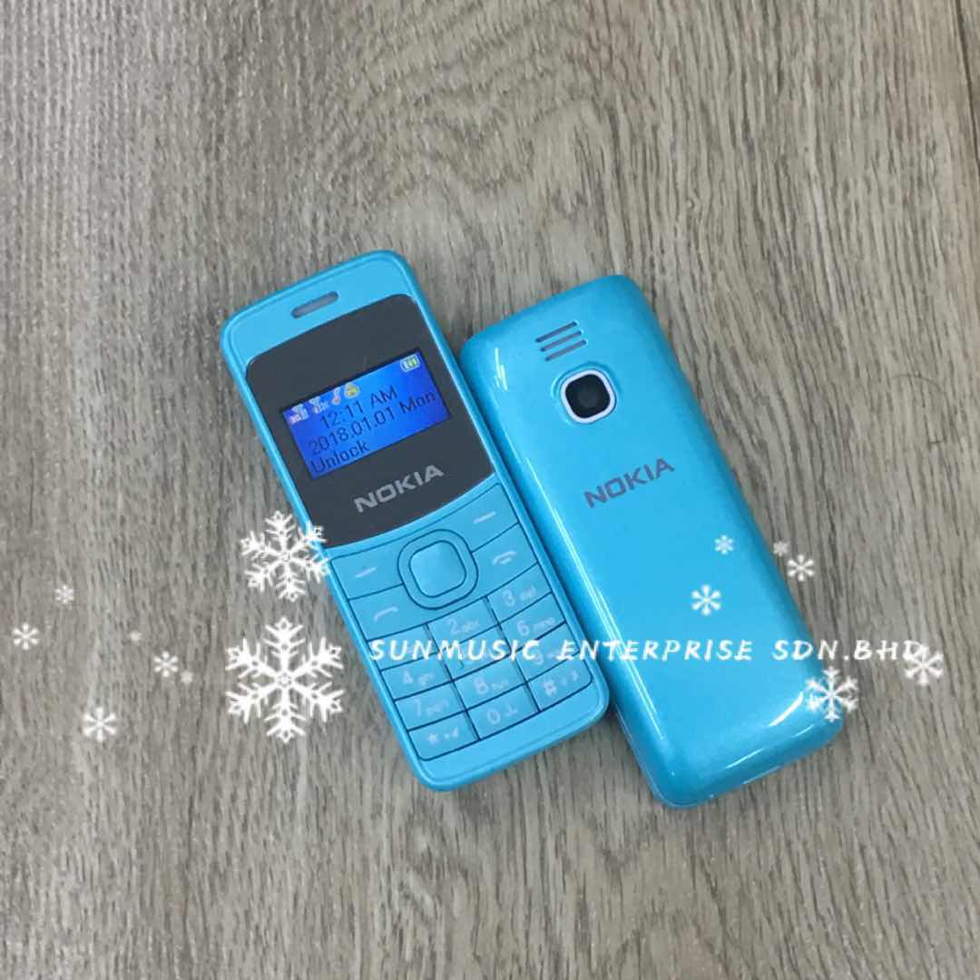 (BLUE)NOKIA 8110 Super mini Body Wireless Bluetooth Dialer Phone 95% NEW